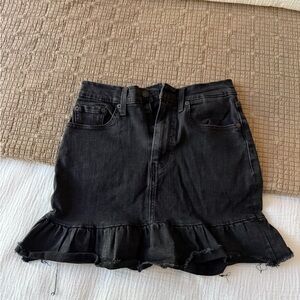 Levi's Black Asymmetrical Denim Skirt